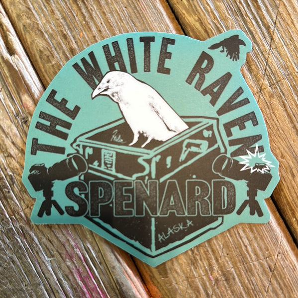 White raven stickers