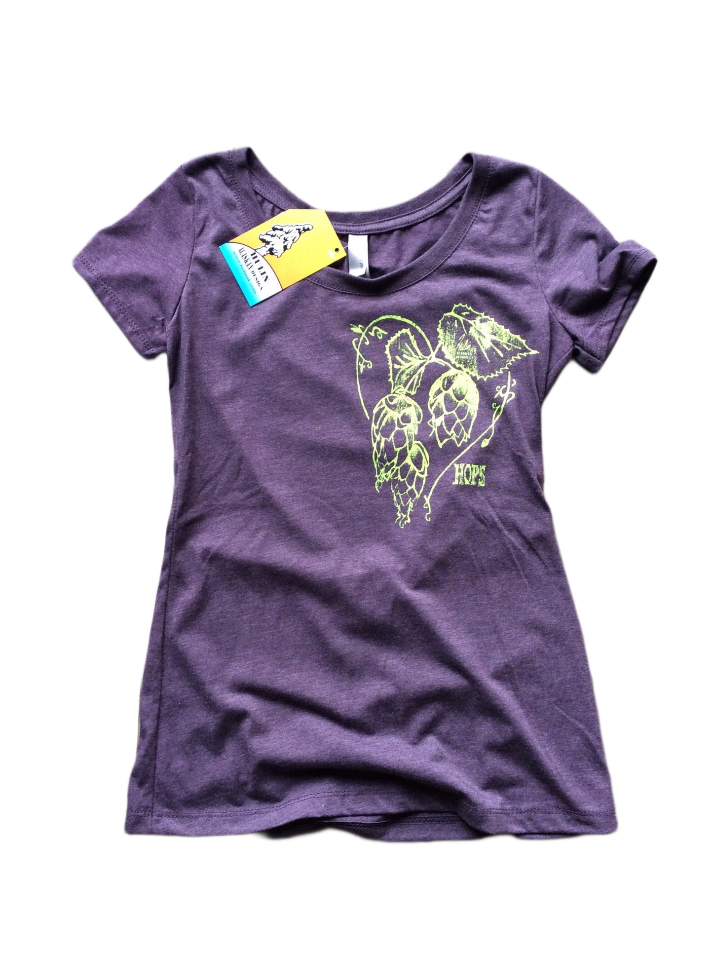 "Hops Love" Women's Scoop T-Shirt (Purple)
