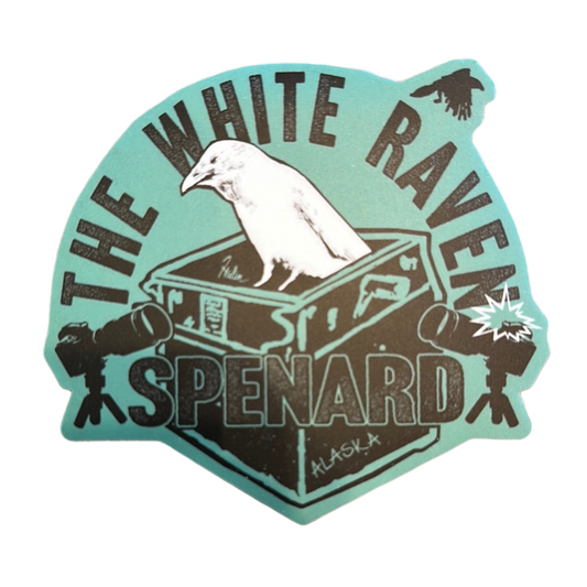 "White Raven" Sticker