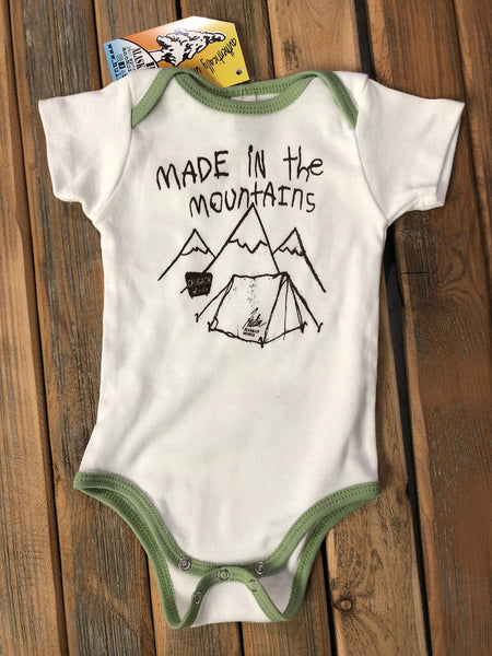 Made in the mountains onesie