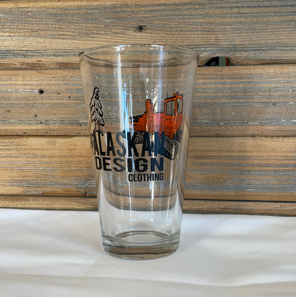 Girdwood snowcat pint glasses